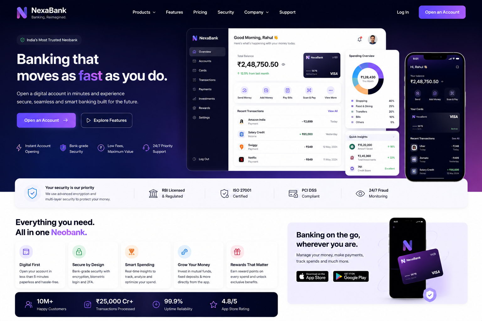 Fintech Neobank Portal